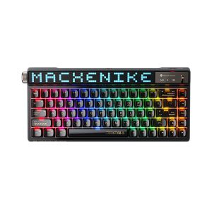 Bàn phím Machenike KT68 Pro Black North Pole Brown Switch (Màu Đen)