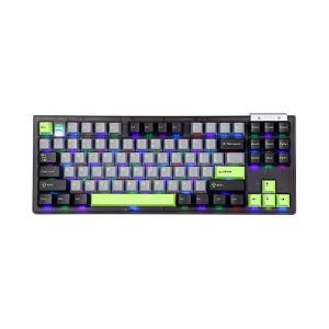 Bàn phím Darmoshark TOP 87 Tri-mode RGB Black Matcha Switch