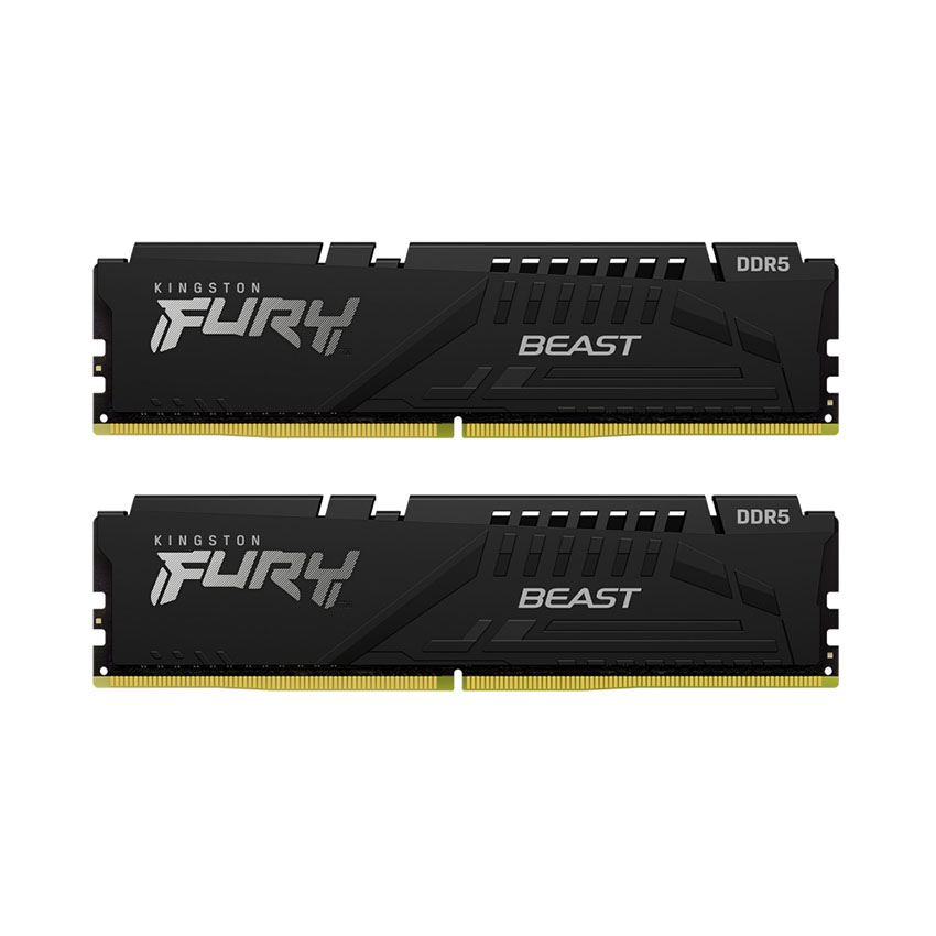 Ram Desktop Kingston FURY Beast RGB Black EXPO (KF556C36BBEK2-64) 64GB (2x 32GB) DDR5 5600Mhz