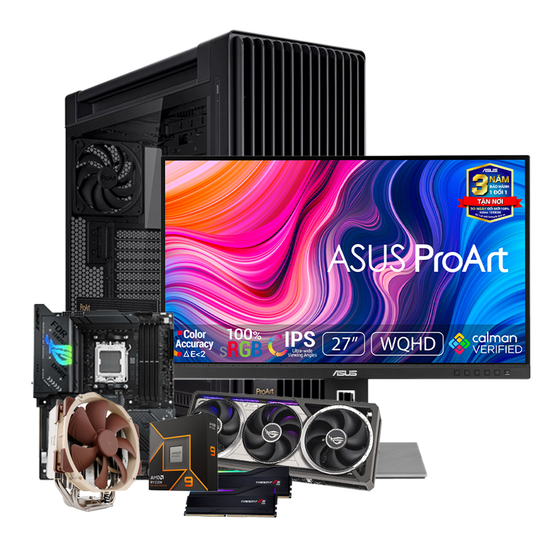 PC HACOM x ASUS MAX ( AMD Ryzen 9950X / VGA RTX 5080 ASTRAL ) POWERED BY ASUS