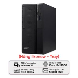 PC Acer Veriton S2690G (i5 12500/8GB/512G SSD/Black/Windows 11 Pro) - Likenew (Tray)