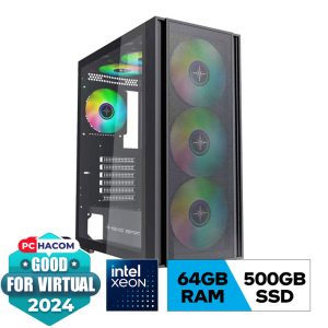 PC HACOM WS V10 (Dual Xeon E5-2680/64GB/500GB SSD/750W)