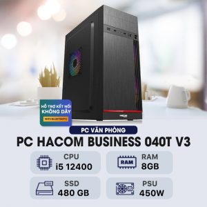 PC HACOM BUSINESS 040T V3 (Intel i5 12400/8GB RAM/480GB SSD/Bluetooth/WIFI)