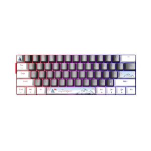 Bàn phím cơ không dây Edra EK361W Snow Yellow Switch (White-Gray)