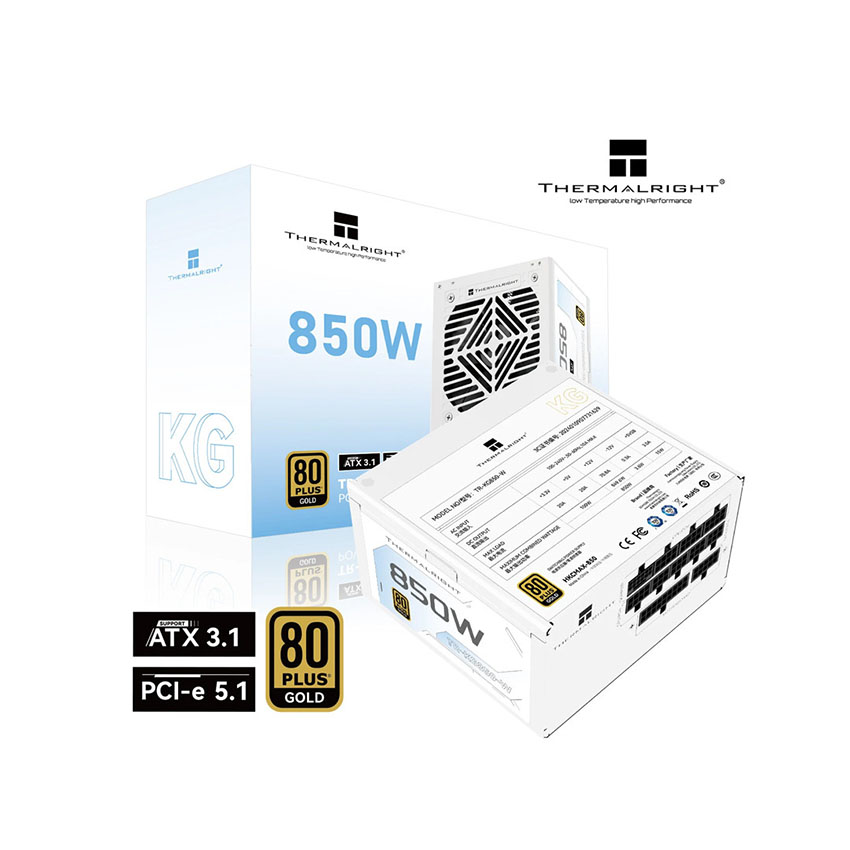 Nguồn THERMALRIGHT TR-KG850-W 850W (80Plus Gold/Màu trắng)
