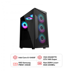 PC HACOM ESPORT GAMING 012 (I5 10400F/H510/8GB RAM/256GB SSD/GTX 1660 Super)