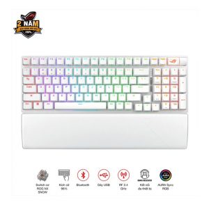 Bàn phím cơ không dây ASUS ROG STRIX Scope II 96 Wireless White (ROG NX Sw)