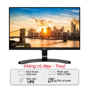 Màn hình LG 24MK600M-B (23.8 inch/FHD/IPS/75Hz/5ms/250nits/HDMI+VGA) - Cũ đẹp (Tray, kèm nguồn)