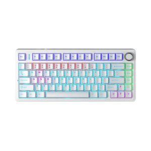 Bàn phím cơ gaming có dây AULA F75 Red Switch (Màu Trắng)