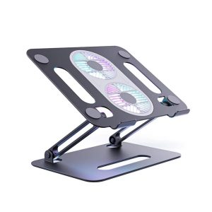 Giá đỡ kèm tản nhiệt Laptop Boneruy P43F Màu Xám (14-17.3 inch) hợp kim nhôm