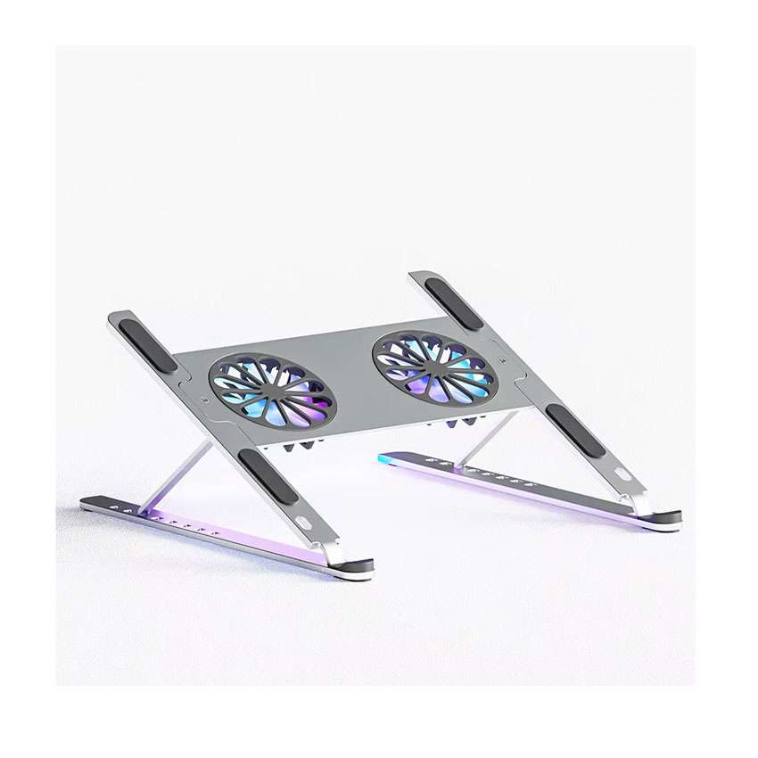 89618_gia_do_kem_tan_nhiet_laptop_boneruy_p11f_mau_bac_11_17__1_-1 Giá đỡ kèm tản nhiệt Laptop Boneruy P11F Màu Bạc (11-17.3 inch) hợp kim nhôm