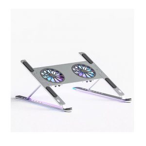 Giá đỡ kèm tản nhiệt Laptop Boneruy P11F Màu Bạc (11-17.3 inch) hợp kim nhôm