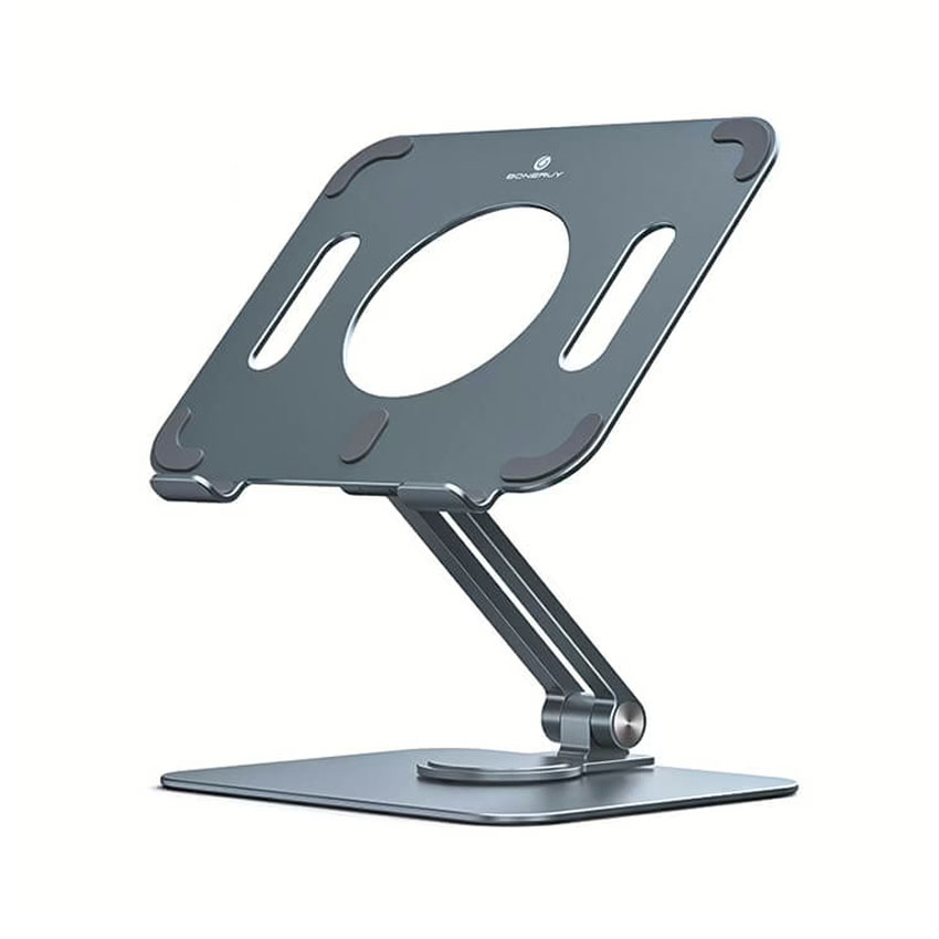 Giá đỡ Máy tính bảng Boneruy L04 mini Màu Xám (8-12.9 inch) Xoay 360 Độ, hợp kim nhôm