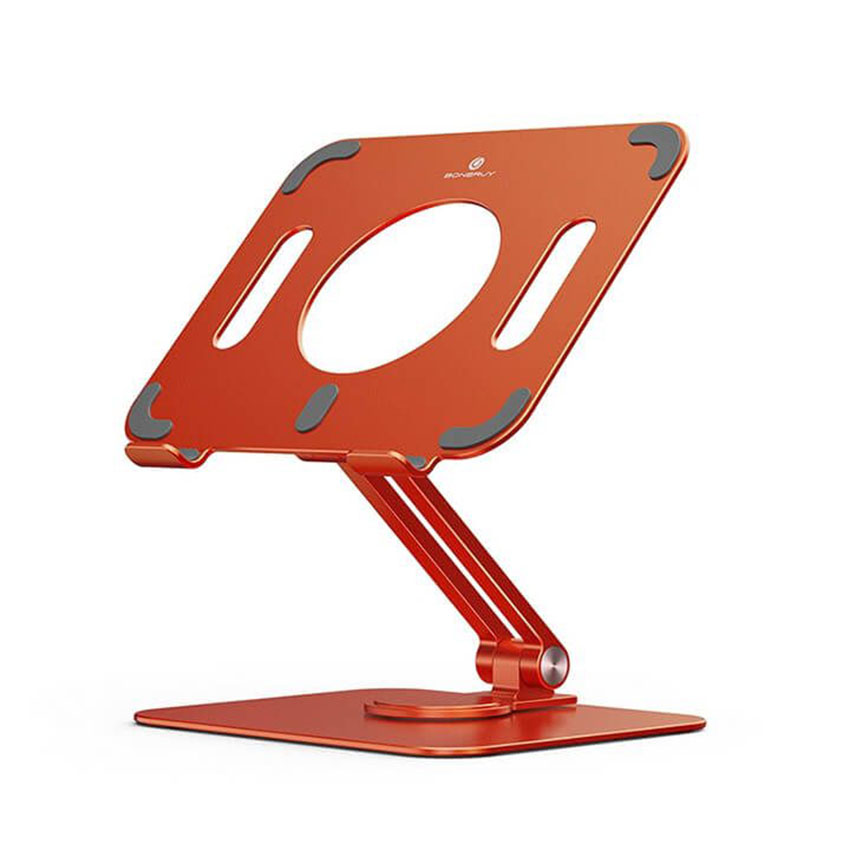 89624_gia_do_may_tinh_bang_boneruy_l04_mini_mau_cam_8_12__3_-1 Giá đỡ Máy tính bảng Boneruy L04 mini Màu Cam (8-12.9 inch) Xoay 360 Độ, hợp kim nhôm