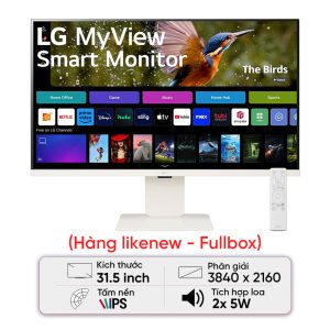 Màn hình thông minh LG MyView 32SR83U-W (31.5 inch/UHD/IPS/webOS 23) - Likenew (Full box)