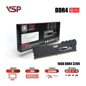 Ram Desktop VSP (DD04-16GDDR0143) 16GB (1x 16GB) DDR4 3200Mhz