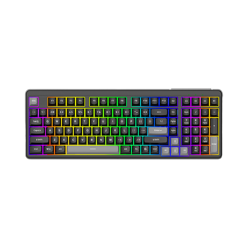 Bàn phím Gaming Vitra Lumi KL86 Black Grey Multi LED