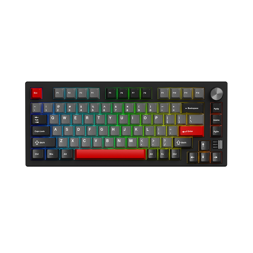 Bàn phím cơ Gaming DAREU EK75 PRO AL Black Red_Cloud switch