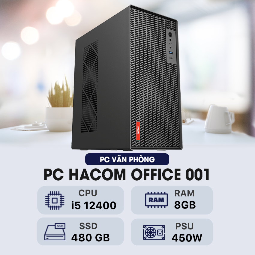 89941_pc_hacom_office_001_1 PC HACOM OFFICE 001 ( Intel I5 12400 / 8GB RAM / 480GB SSD )
