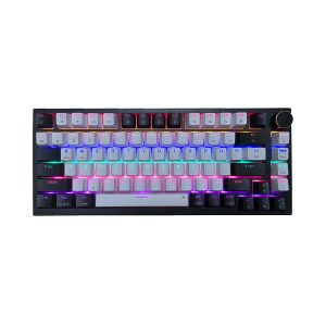 Bàn phím cơ có dây Gaming Newmen GM326 Gasket White-Black Red Switch