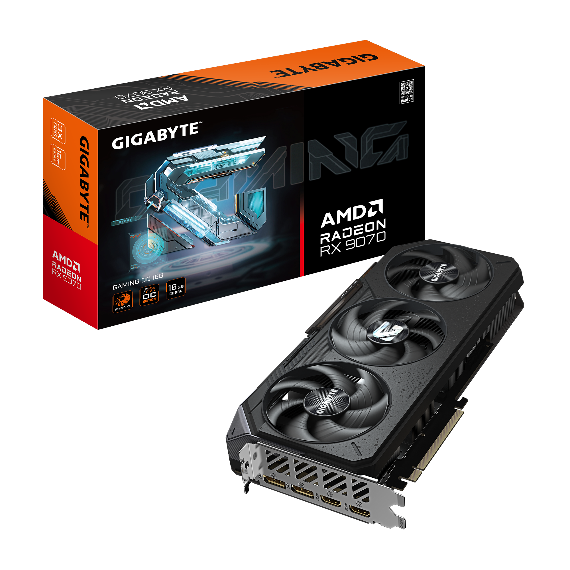 Card màn hình Gigabyte RX 9070 GAMING OC 16G