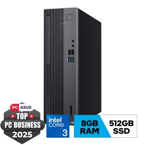PC Asus S501SER-314100017W (i3-14100/8GB/512GB/180W/WIFI6+BT/Win 11/2Y OnSite Service/Extreme Dark Gray)
