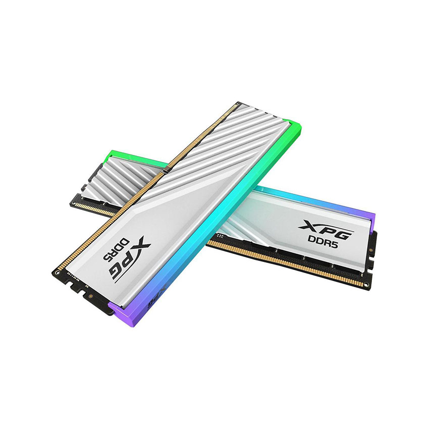 Ram Desktop Adata LANCER BLADE RGB White (AX5U6000C3416G-DTLABRWH) 32GB (2x 16GB) DDR5 6000Mhz