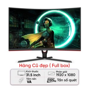 Màn hình Gaming AOC C32G3E/74 (31.5 inch/FHD/VA/165Hz/1ms/250 nits/HDMI+DP+Audio/Cong) - Cũ đẹp ( Full box)
