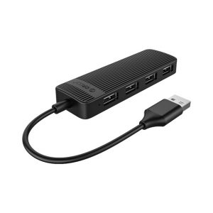 Bộ chia USB Hub 4 cổng USB 2.0, Đen, ORICO FL02-BK-BP-HW