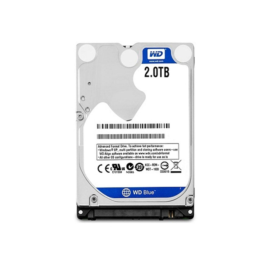 Ổ cứng HDD WD Blue 2TB 3.5 inch, 5400RPM, SATA3 - Likenew