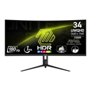 Màn hình MSI MAG 342CQR E2 (34 inch/UWQHD/VA/180Hz/1ms)