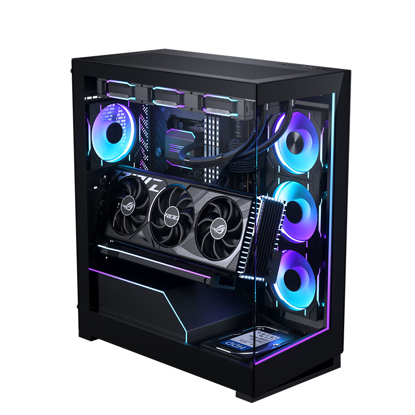 Case Phanteks NV5S ATX Case, Tempered Glass, Black (ATX/Mid Tower)