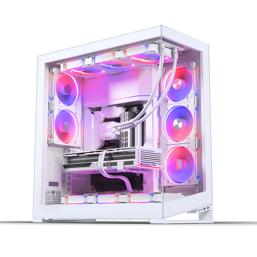 Case Phanteks NV9 MKII, Tempered glass, DRGB, Matte White (ATX/Mid Tower)