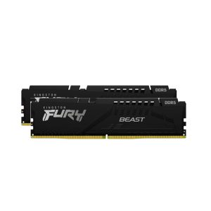 RAM Desktop KINGSTON Fury Beast Black (KF560C30BBK2-32) 32GB (2x16GB) DDR5 6000MHz