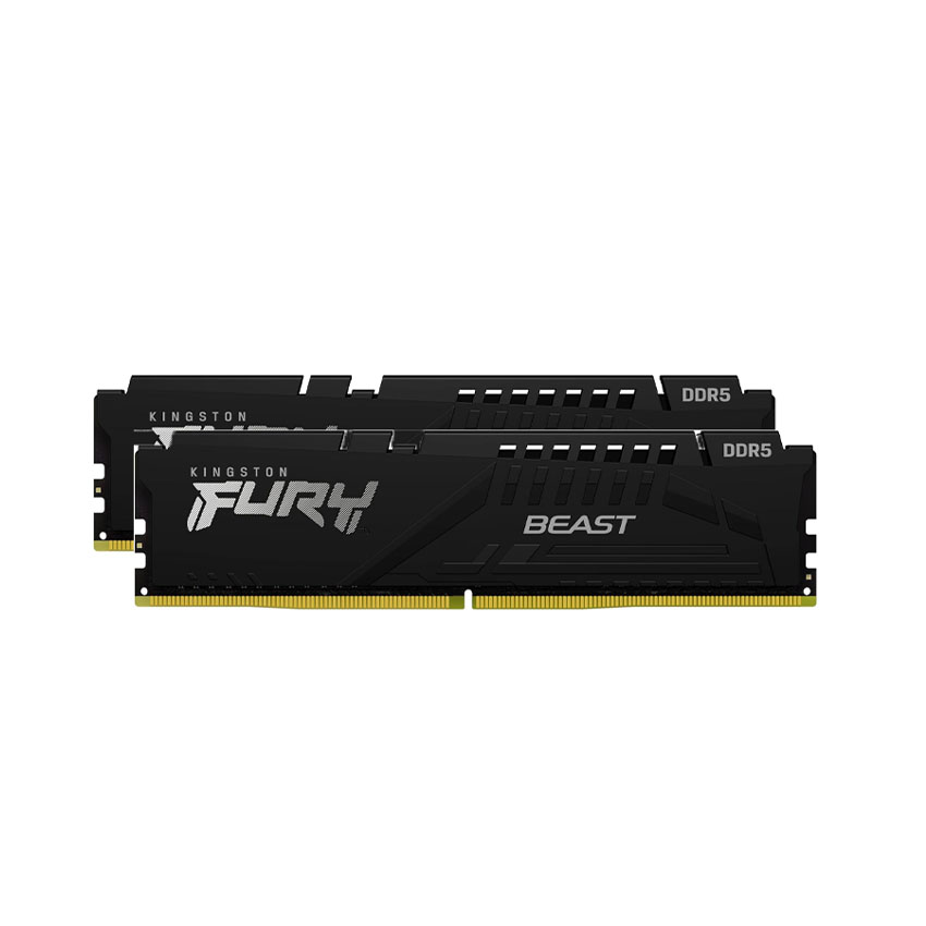 RAM Desktop KINGSTON Fury Beast Black (KF560C30BBK2-32) 32GB (2x16GB) DDR5 6000MHz