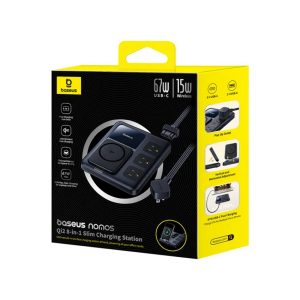 Trạm sạc Baseus Nomos QI2 8 trong 1 Slim 67W 1.5m US