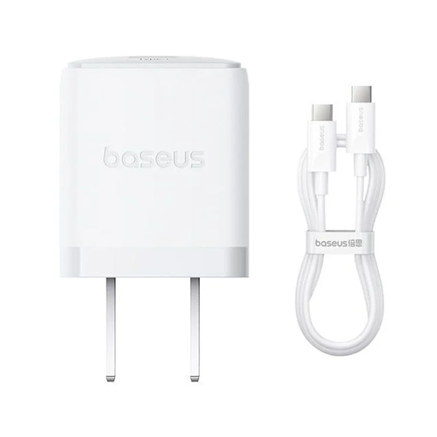 Sạc nhanh hiệu Baseus Palm 1C 30W US - Màu trắng
