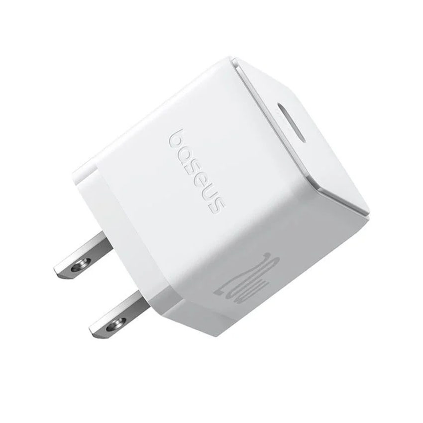 Sạc nhanh hiệu Baseus Palm 1C 20W US - Màu trắng