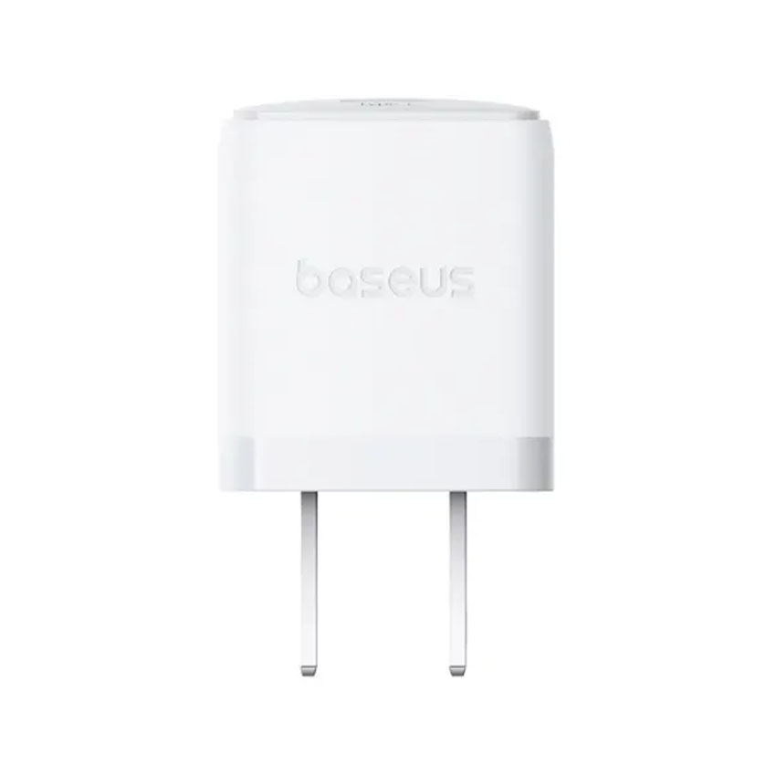 Bộ sạc hiệu Baseus Palm C+U 30W US - Màu trắng (with Cable USB-C to USB-C 1m)