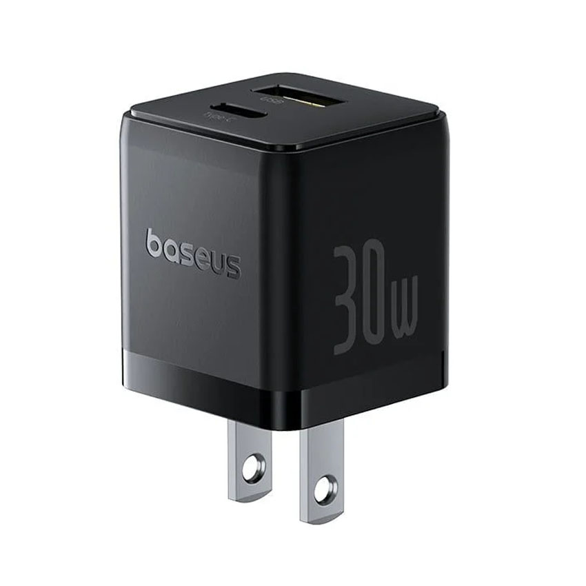 Sạc nhanh hiệu Baseus Palm C+U 30W US - Màu đen