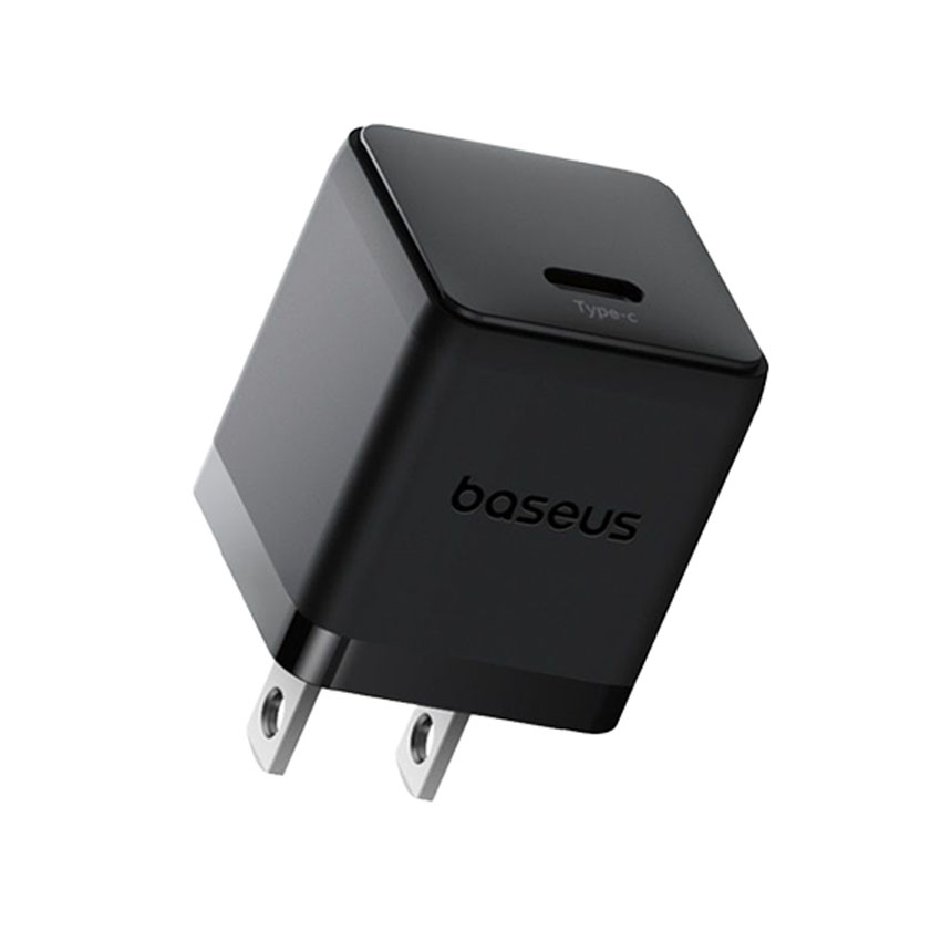 Bộ sạc hiệu Baseus Palm 1C 30W US - Màu đen  (with Cable USB-C to USB-C 1m)