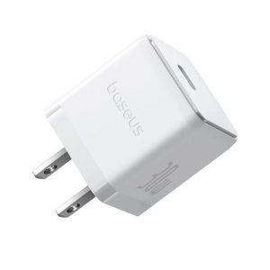 Bộ sạc hiệu Baseus Palm 1C 30W US - Màu trắng (with Cable USB-C to USB-C 1m)