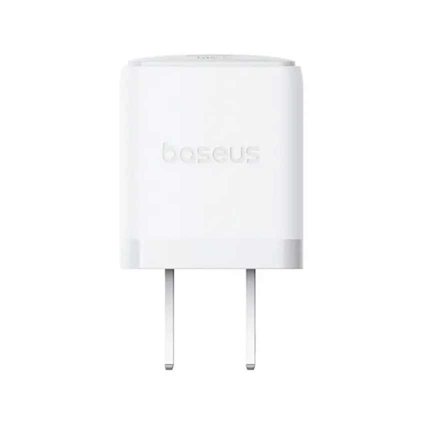 Bộ sạc hiệu Baseus Palm 1C 20W US - Màu trắng (with Cable USB-C to USB-C 1m)