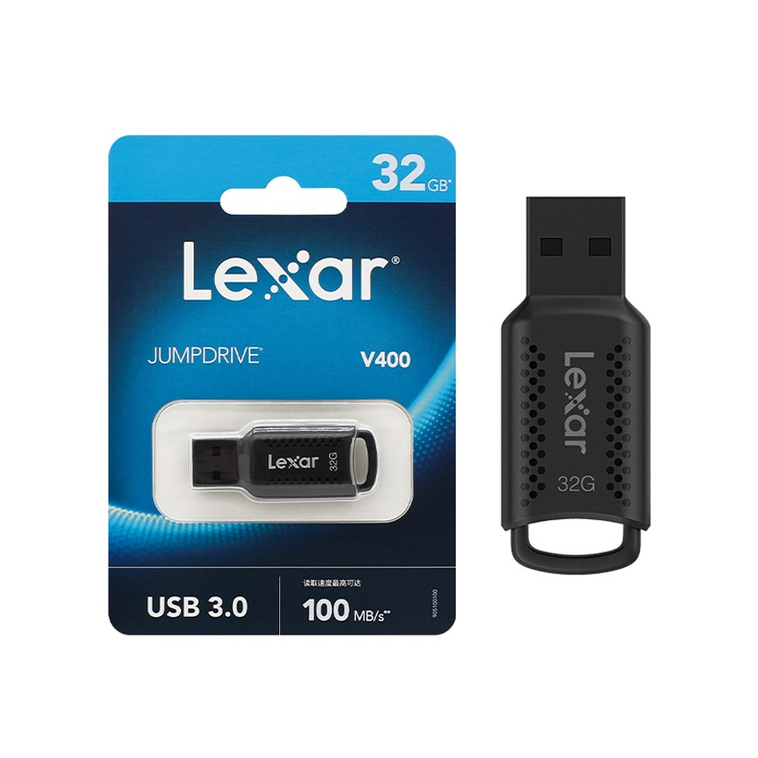 90446_usb_lexar_32gb_usb_3_0_jumpdrive_v400_mau_den_ljdv400032g_bnbng USB Lexar 32GB USB 3.0 JumpDrive V400 Màu Đen (LJDV400032G-BNBNG)