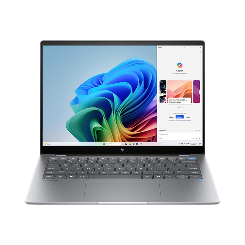 Laptop HP OmniBook X 14-fe1010QU (B53KBPA) (X1P-42-100/16GB RAM/512GB SSD/14 2.2K Cảm ứng/Win11/Bạc)