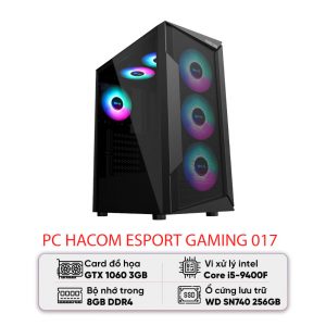 PC HACOM ESPORT GAMING 017 (I5 9400F/B365/8GB RAM/256GB SSD/GTX 1060)