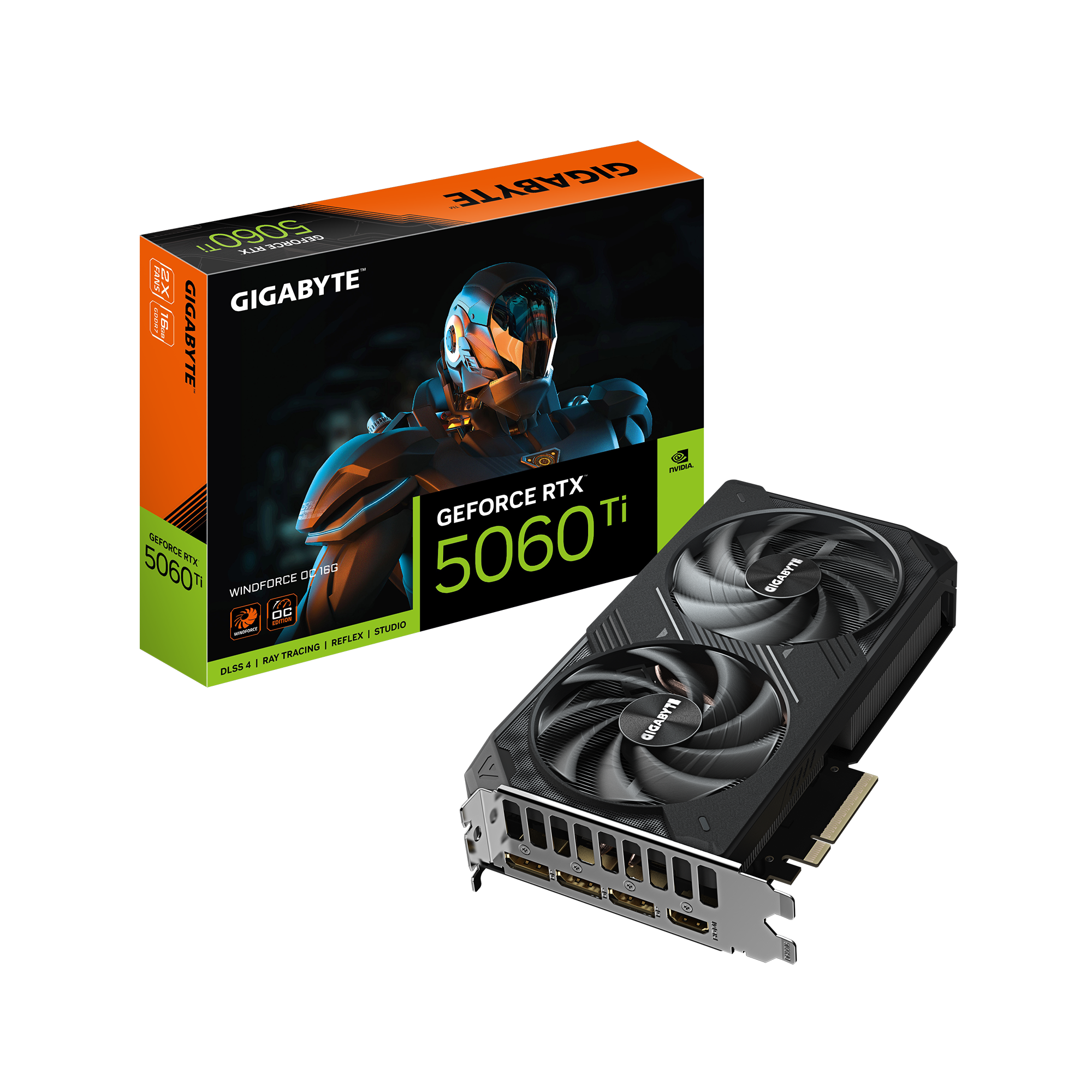Card màn hình Gigabyte RTX 5060 Ti WINDFORCE OC 16GD (GV-N506TWF2OC-16GD)