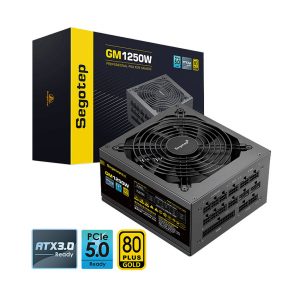 Nguồn SEGOTEP GM1250W ( 80 PLUS BRONZE/PCIE 5.1/ATX 3.1/Full Modular)