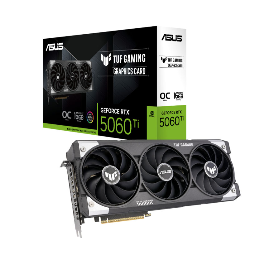 Card màn hình Asus TUF RTX 5060 Ti 16G OC GAMING