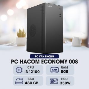 PC HACOM ECONOMY 008 ( Intel i3 12100 / 8GB RAM / 480 GB SSD )